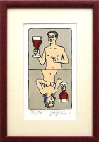 Jiří Slíva - Přípitek karta - grafika