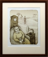 Iva Hüttnerová - Odpočinek - grafika